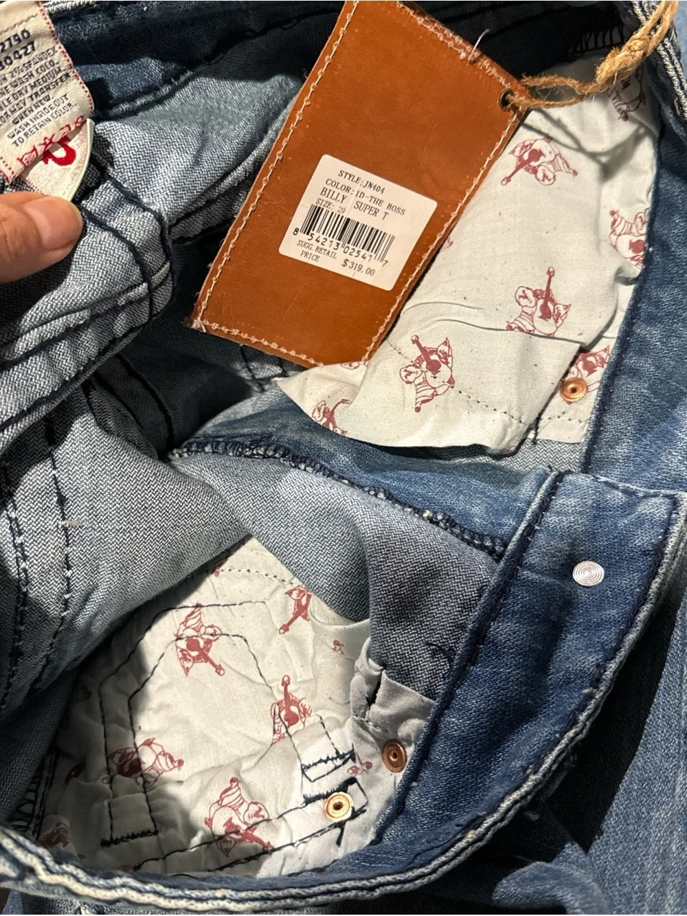 New Men’s True Religion Geno Relaxed Denim Italian Jeans Size 29